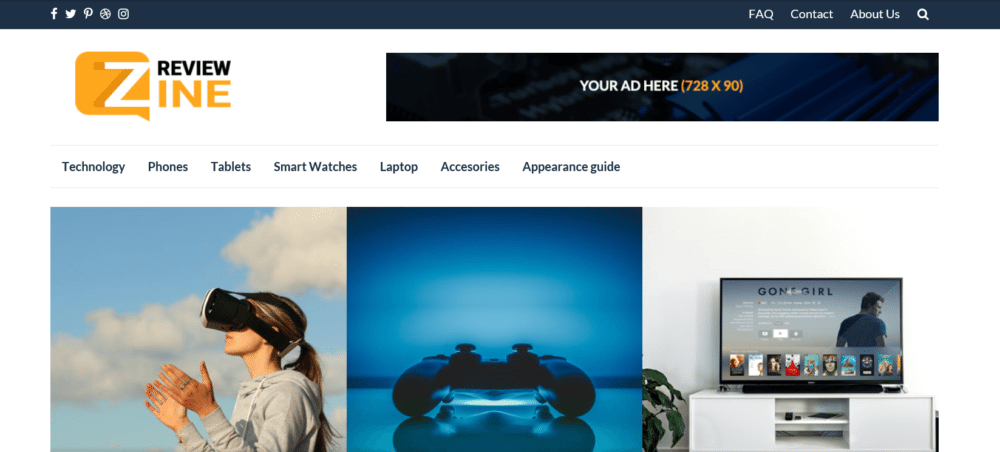 Review zine wordpress theme