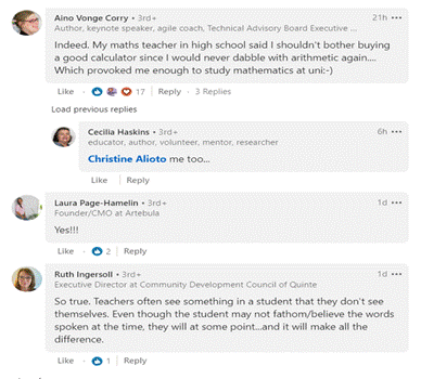 linkedin comment section for high engagement